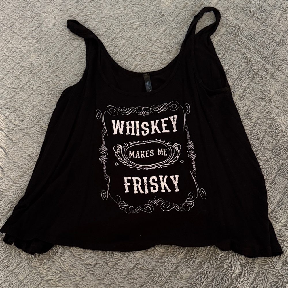 Full Tilt Black Graphic Crop Top